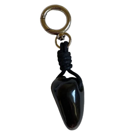 NEW Eco-Friendly Key Chain Handmade South America Artisan Black Unisex - Picture 1 of 14